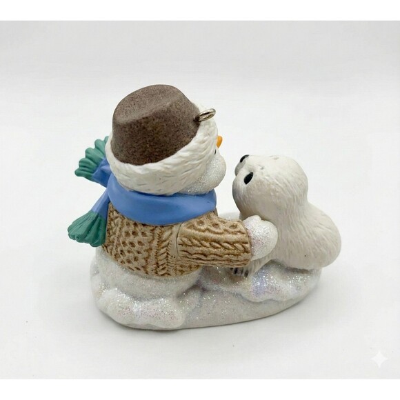 2009 Hallmark Keepsake Ornament SNOW BUDDIES 12th Series Snowman Seal QX8095 Box - Picture 6 of 15